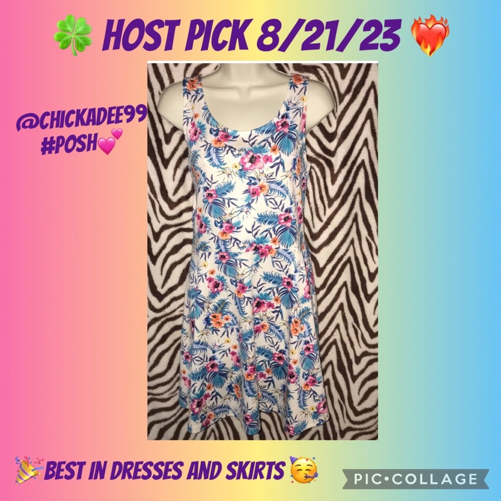 Divided H&M 12 US floral tank dress 👗